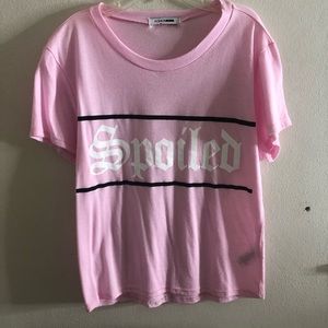 Spoiled pink crop top 💕✨